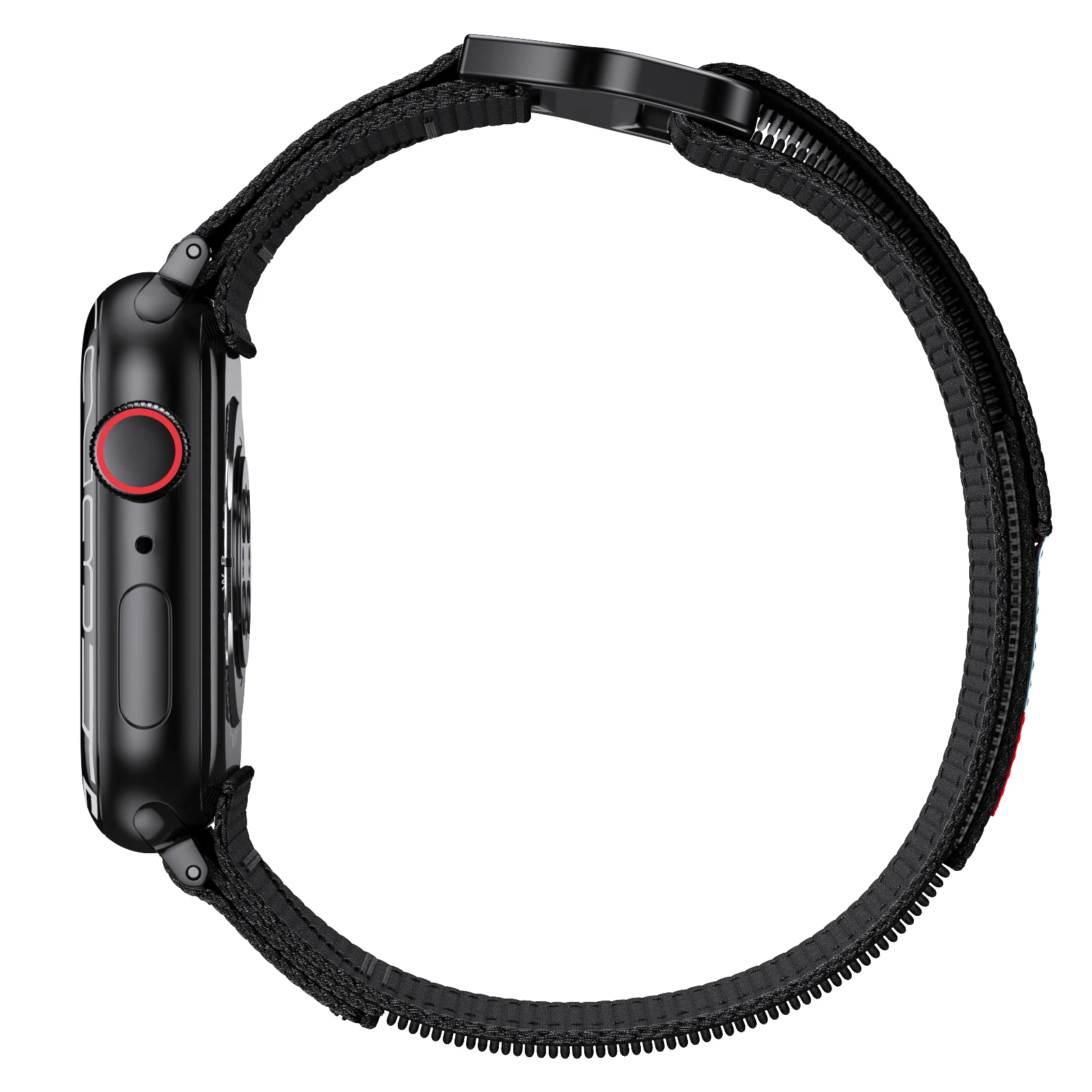 Ремешок нейлоновый для Apple Watch, регулируемый браслет для iWatch Ultra 49 мм Series 3 4 5 SE 678, 45 мм 41 мм 44 мм 40 мм 42 мм 38 мм