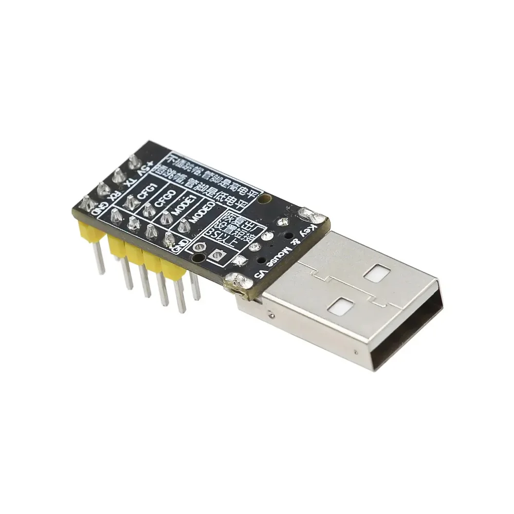 CH9329 Módulo UART TTL Porta Serial para USB HID Mouse Teclado Completo, Jogo Livre de Driver, Caixa de Desenvolvimento