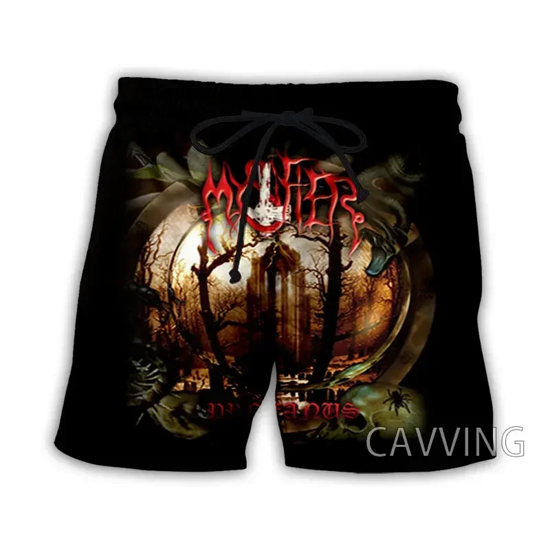 CAVVING-Shorts de praia masculinos e femininos impressos em 3D, shorts casuais de sudorese rápida, streetwear rock, verão