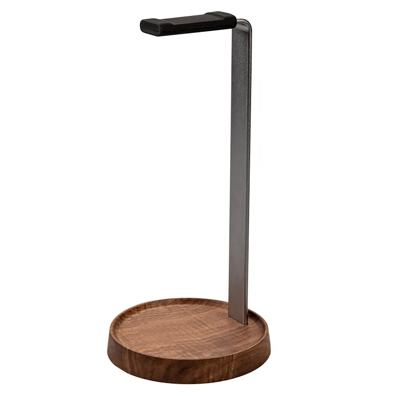 

Solid wood computer earphone holder tray, e-sports headset hanging earphone holder desktop creative storage rack