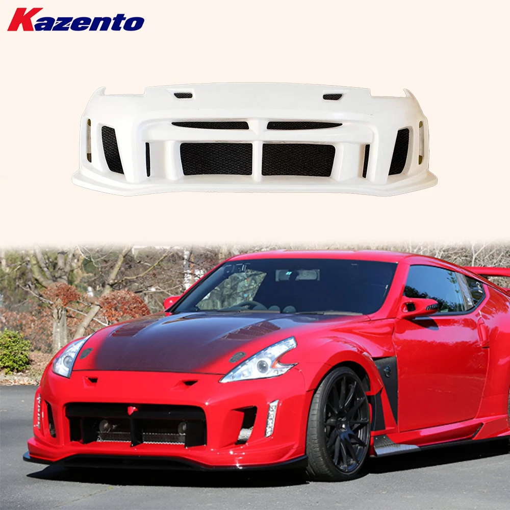 For Nissan Fairlady Z Z34 370Z 09-20 Fiberglass VS2 Style Front Bumper Body Kits( Ocean freight is favorable, welcome to inqury)