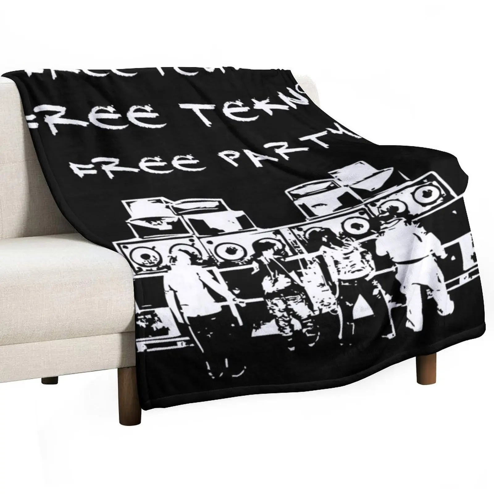 

23FT000 - Tekno 23 free people free tekno free party Throw Blanket Flannels Blankets For Sofas Blankets
