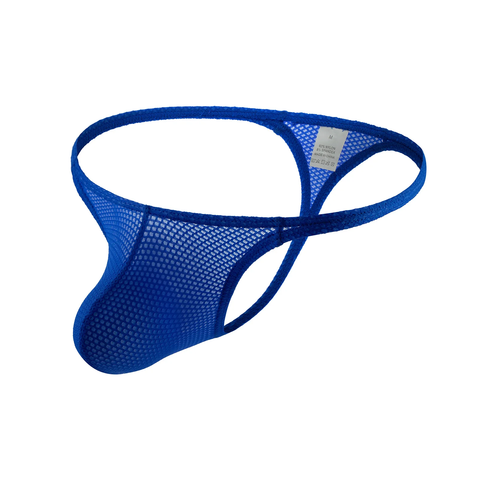 Guuoat-メッシュ付きのセクシーな男性用コスプレひも、男性用ラテックスニッカー、ローウエストバンド、スリム、スモールバッグ、fetishism