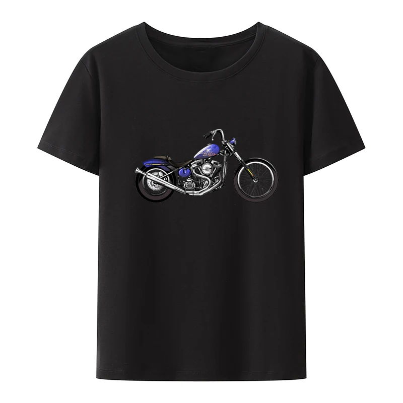 Motorbike Wall Poster 61 Printed T-shirt Funny Tee Blusa Pattern Loose Street Fashion Same Style Portrait Ropa Mujer Short-sleev