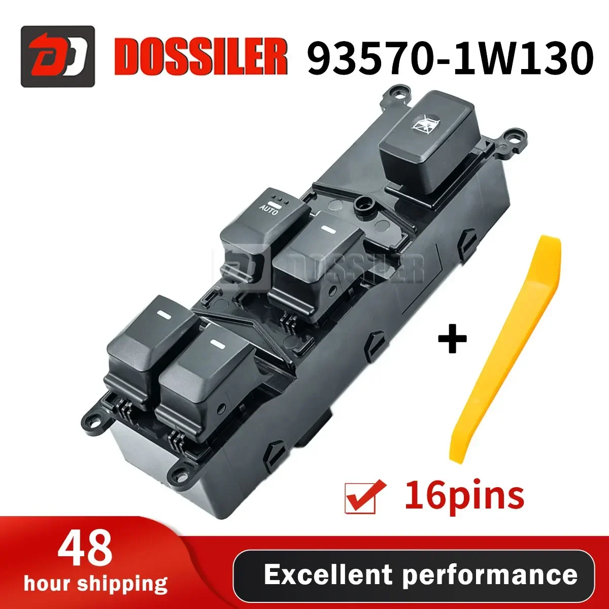 

93570-1W130 New Dossiler Power Window Switch Window Master Control Switch For KIA RIO III 2012 2013 2014 2015 2016 935701W130