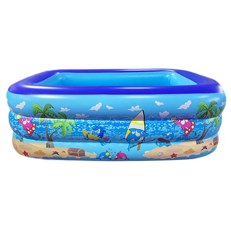 Children's Paddling Pool household plastic Kiddy inflatable swimming pool  easy to store thickened design Air Bags Portable Pool