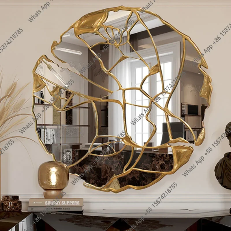 Espejo de mano SV, decoración de habitación, espejos con luz, decoración para el hogar, escritorio, espejo grande LED para maquillaje, espejo de tocador moderno, liquidación, espejo de cuerpo entero, espejo de pared.