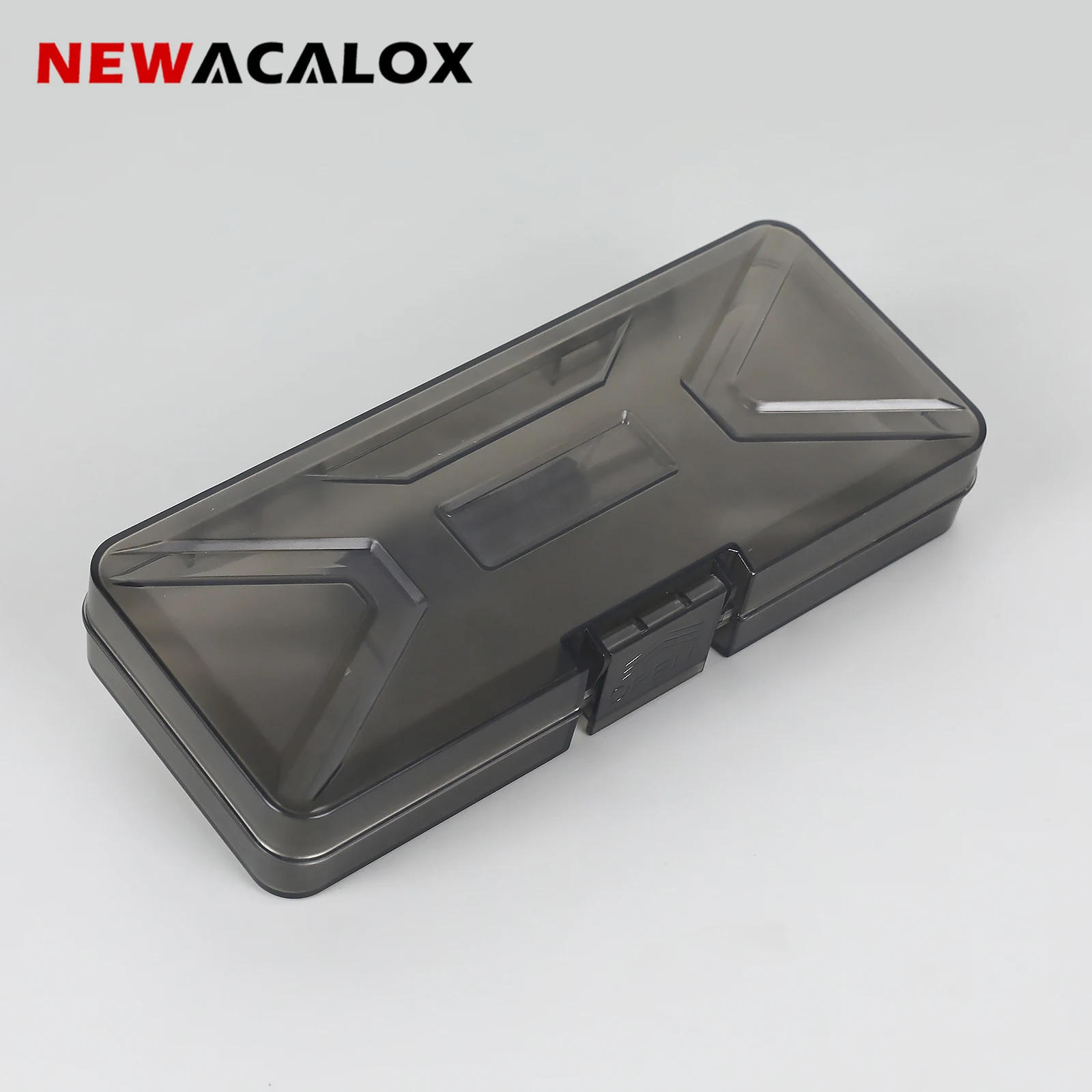 NEWACALOX Mini cassetta degli attrezzi in plastica Scatola portaoggetti hardware Piccoli componenti elettronici Cassetta degli attrezzi per la conservazione degli utensili elettrici