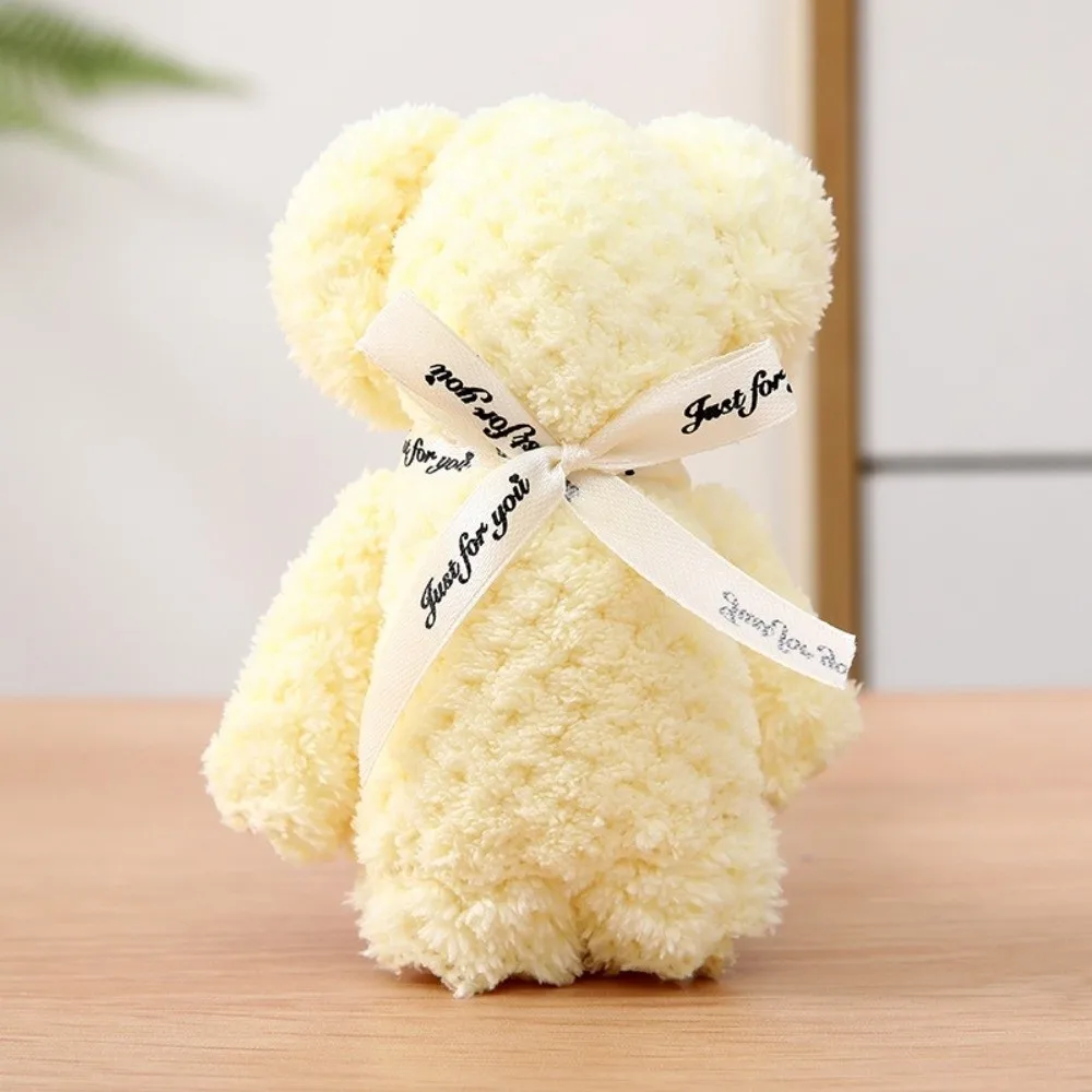 Cute Bear Design​​ Bear Towel​​ Luxury Velvet Texture​​ Soft Coral Velvet Hand Towel​​ Absorbent Thickened Face Towel
