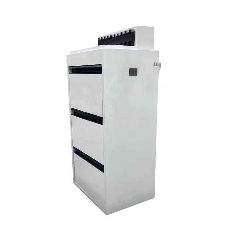 Beauty salon cart salon cabinet platform with storage dryer bracket