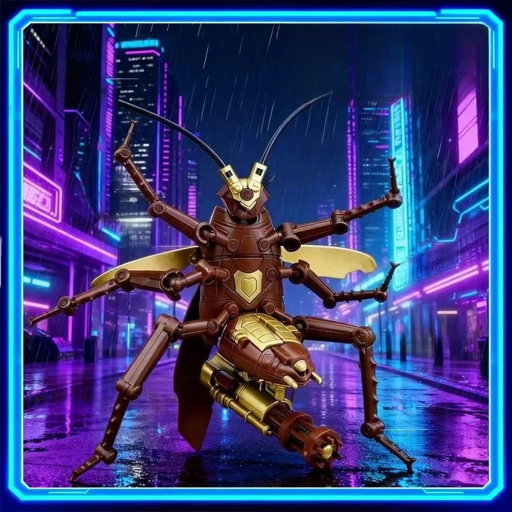 クリエイティブな機械式ゴキブリ組み立てブロックおもちゃ、関節可動式動物モデル、家の装飾、子供向けDIYおもちゃ、ホリデーギフト