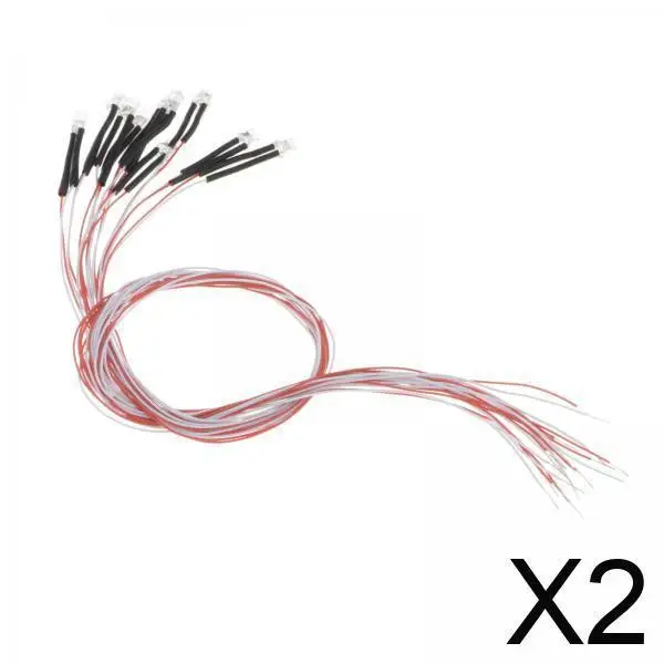 Micro Landschap Verlichting Warm Wit Rood Blauw Groen Geel Bedraad LED Model Lampen voor Miniatuur Trein Landschap DIY