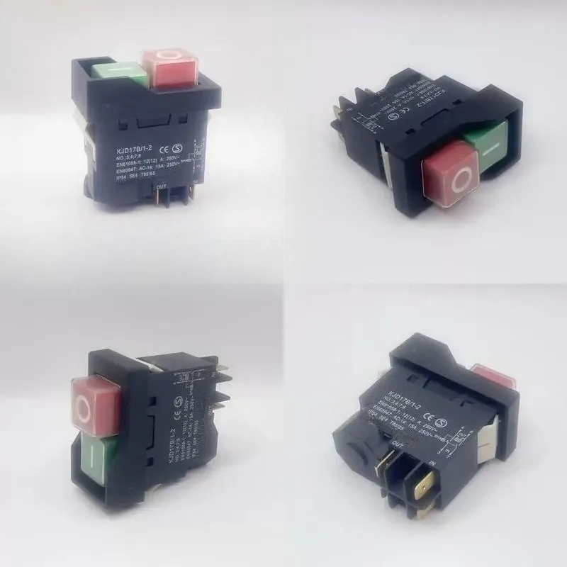 KJD17B 16A 250V Waterproof Electromagnetic Power Switch, Slicer On Off Button CK21 KLD28A Magnetic Starter