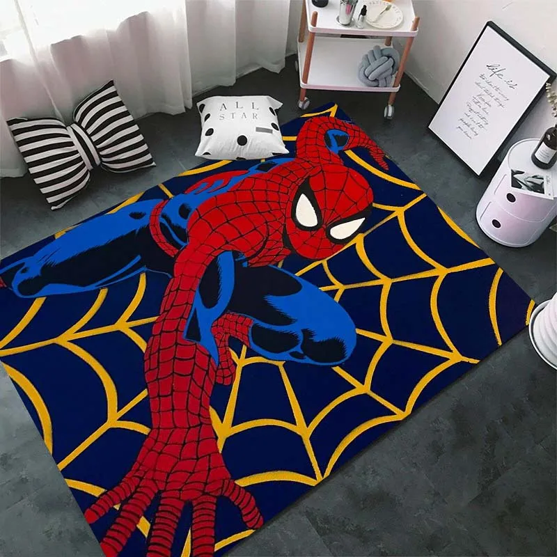 

Marvel Spider-Man HD Print Carpet Living Room Bedroom Large Area Decorative Carpet Children's Room Gifts