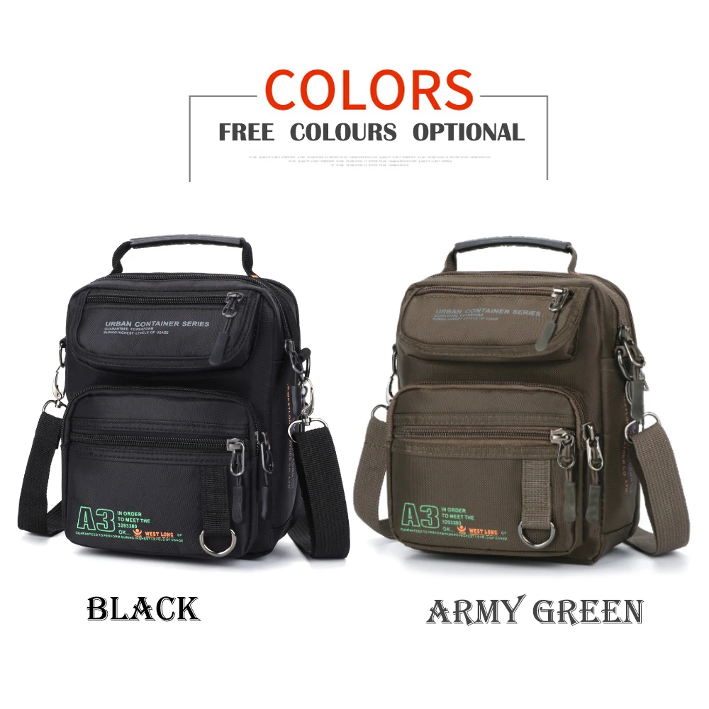 3707 Men Messenger Running Bags Casual Multifunction Small Travel Bags Waterproof Shoulder Waist Packs Military Crossbody Bags