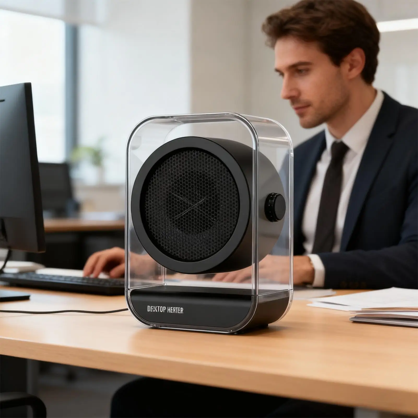 

Small Space Heater Fast Heating Multi-Levels Electric Winter Supplies Small Room Heater For Offices Desk Room Home Garage RV