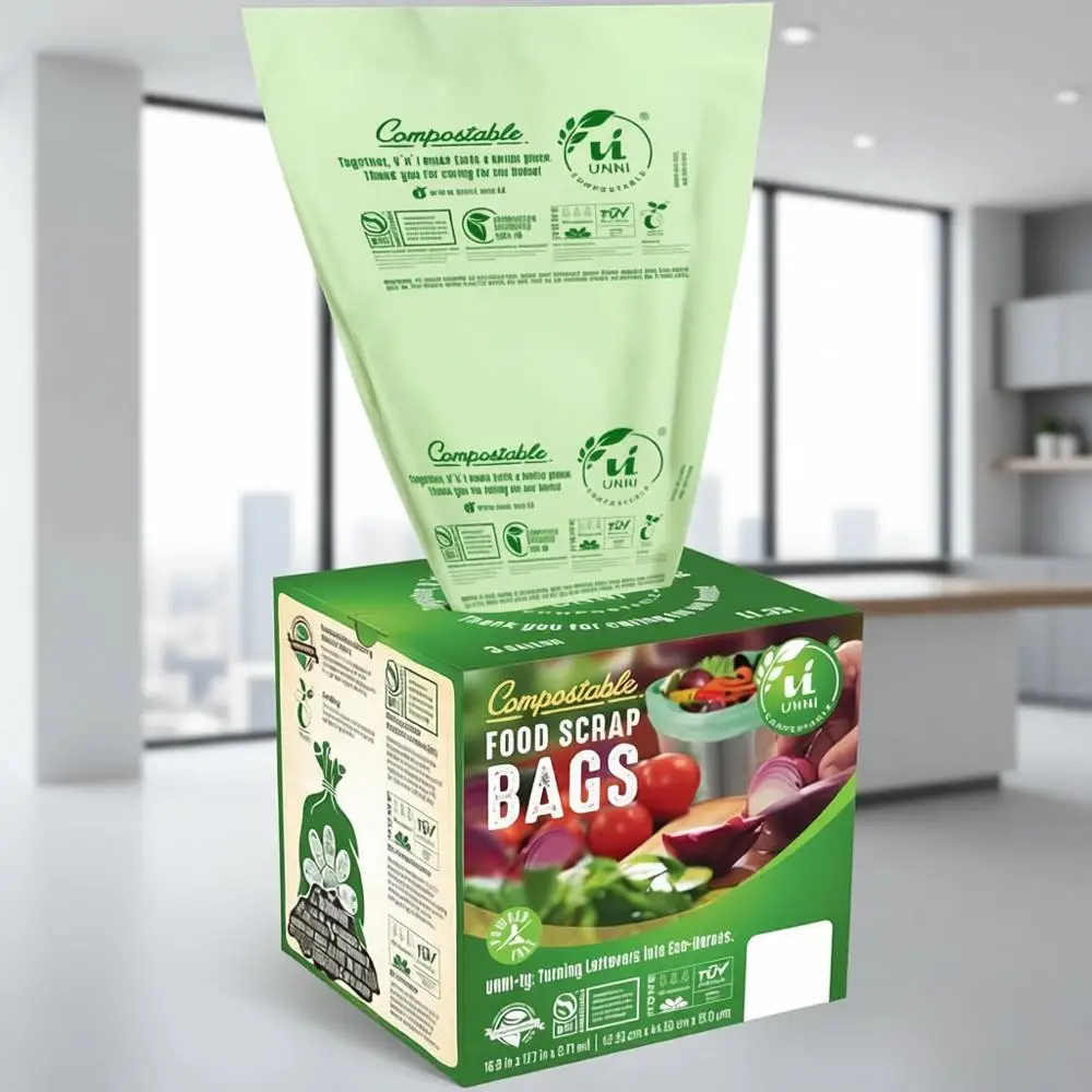 

600-Count 3 Gallon Compostable Trash Bags, Thick 0.71 Mil, Certified for Home Composting, Meets ASD6400 Standards