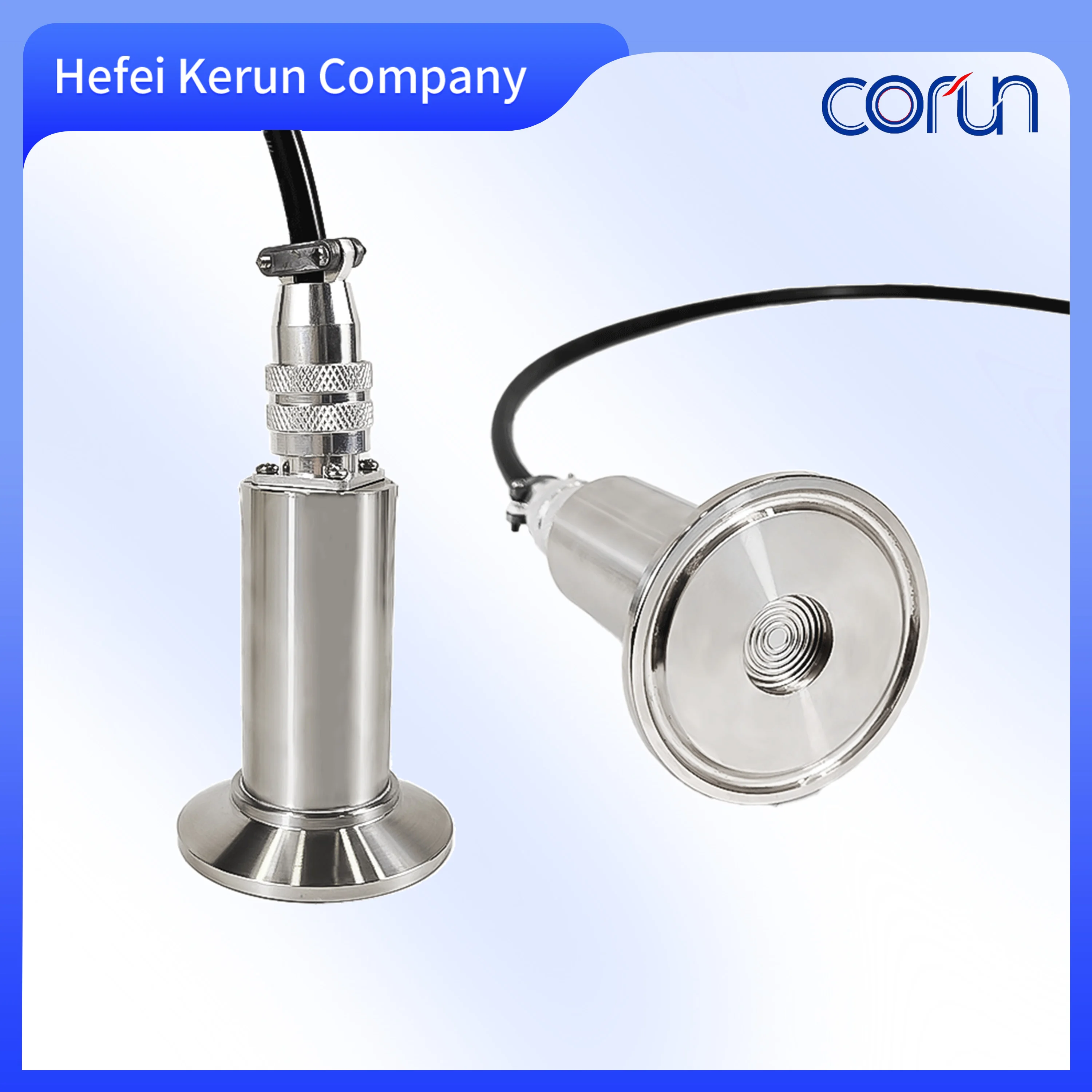 316L Stainless Steel High-Temp Flat Diaphragm Pressure Transmitter Sanitary Clamp Type Diffused Silicon Level Sensor
