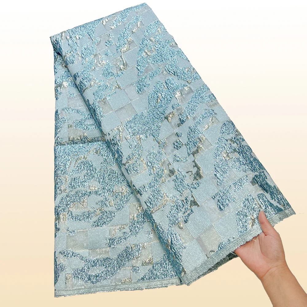 

High Quality Jacquard Lace Fabric 5 Yards French Brocade Fabric