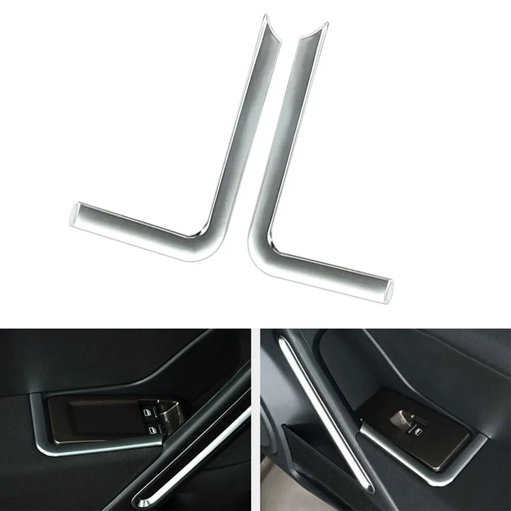 Car Inside Inner Door Decorative Frame Plate Frame Molding L Shape Car Styling Accessories 1SET For VW Beetle