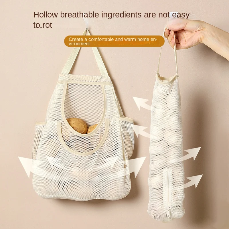 3882 Wall-Mounted Storage  Garbage Bag Kitchen Multifunctional Hanging Storage Bag Finishing Household Bag