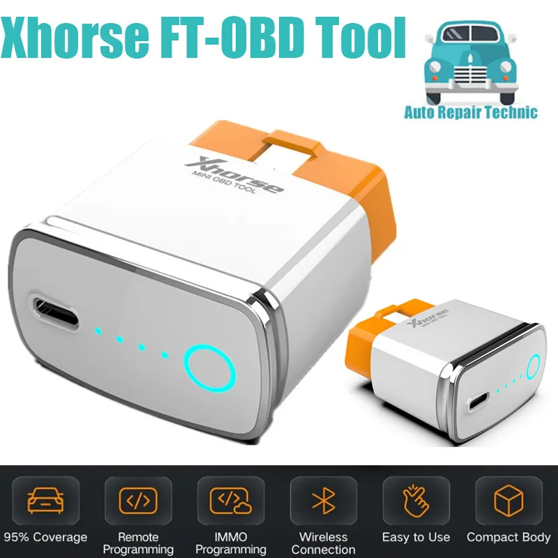 

2023NEW Xhorse FT-OBD Tool for Toyota Add Key & All Key Lost OBD Programming XHORSE VVDI MB BMG TOOL VVDI MAX PRO MINI OBD TOOL