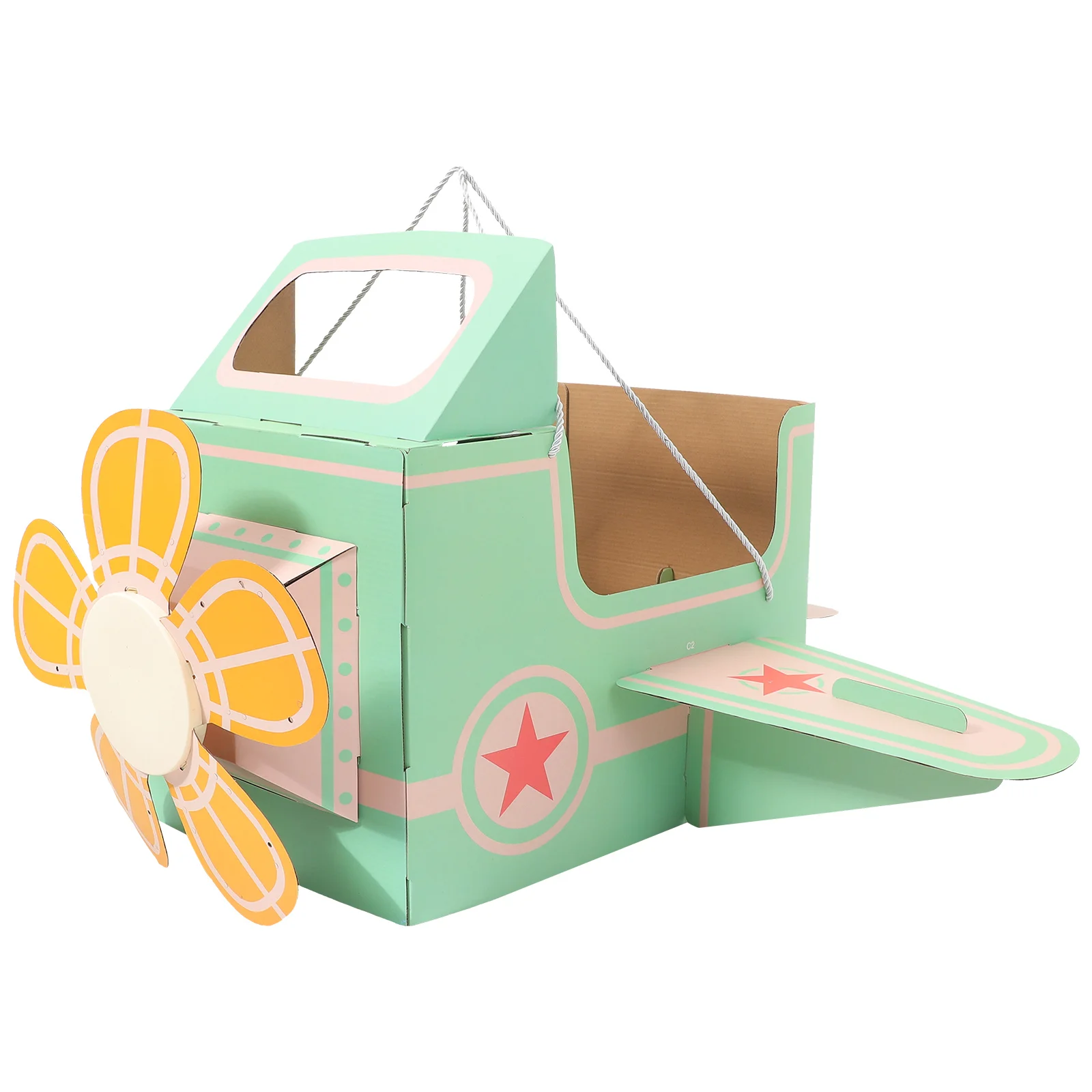 

Wearable Airplane Toys Cardboard Paper Carton DIY Making Aircraft Kids Costume Toddler for Boy