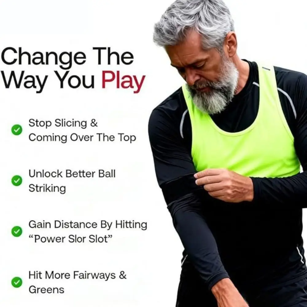 

Adjustable Golf Swing Training Arm Band Foldable Elastic Golf Hand Posture Corrector Gesture Alignment Elbow Supporter