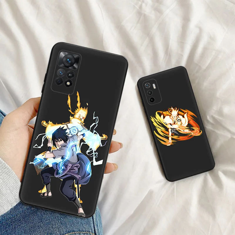 Silicone Soft Phone Case for Redmi Note 11 Pro 10 11S 10S 10A 10C Anime N-Narutos Uchihas Itachis Xiaomi 11 Lite 11T 10T Cover