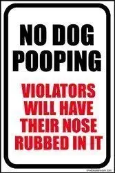 Guadalupe Ross Metal Tin Sign New No Dog Pooping Sign, Funny Decorative Yard Signs for Outdoors Home for Wall Decor Metal Sign 1