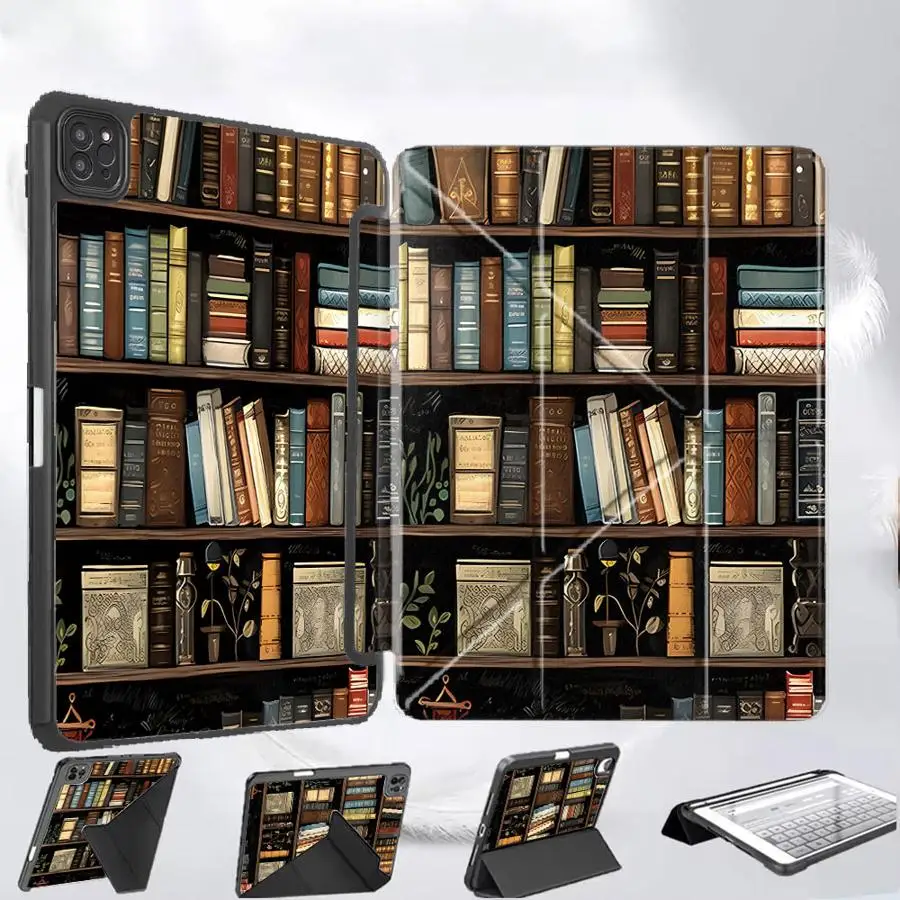 

Чехол-подставка для планшетов iPad Mini 6, 7, Pro 2025, Air 4, 5, M3, M2, M4, 11-дюймовых Pro 11-го, 10-го, 9-го, 8-го, 7-го поколений, 12.9-дюймовых, с функцией подставки-книжки для дома