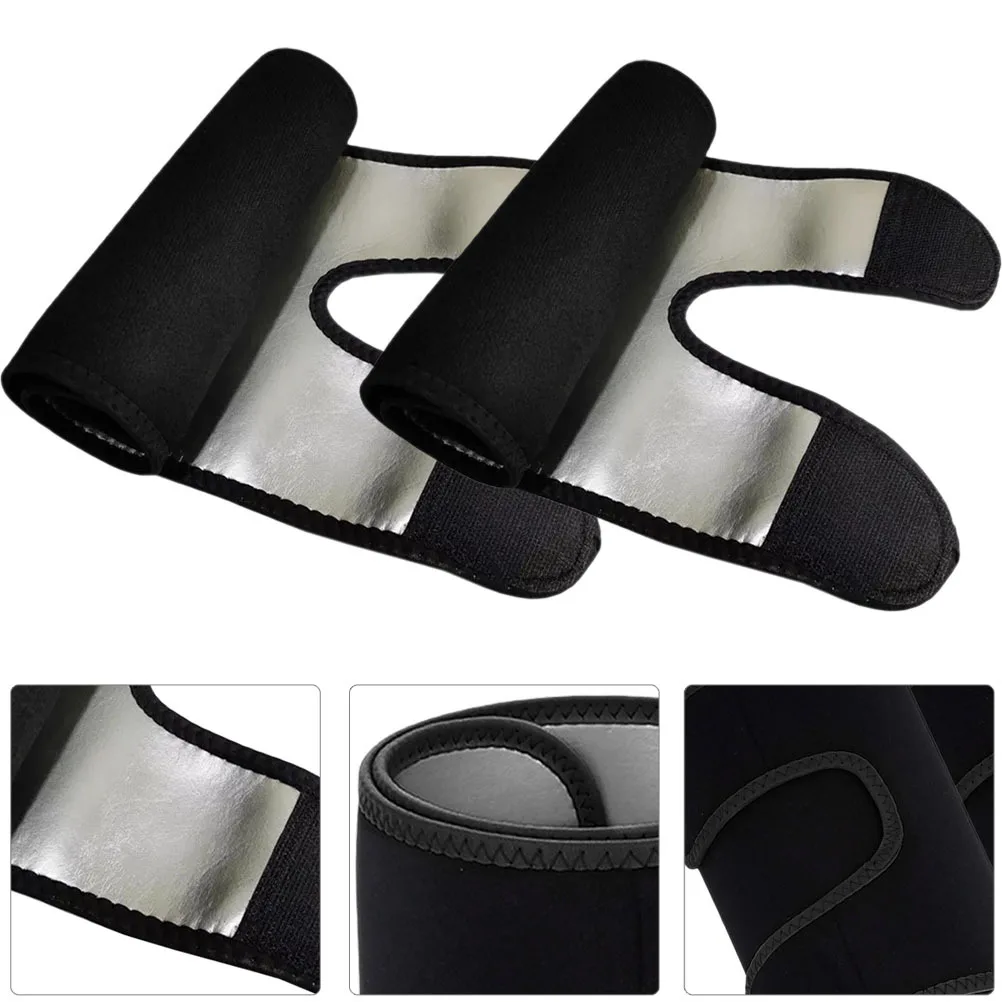 

1Pair Silver Ion Thigh Trimmer Adjustable Sleeve Fitness Weight Loss Bands for Women Sports Running Yoga Fitness Thigh