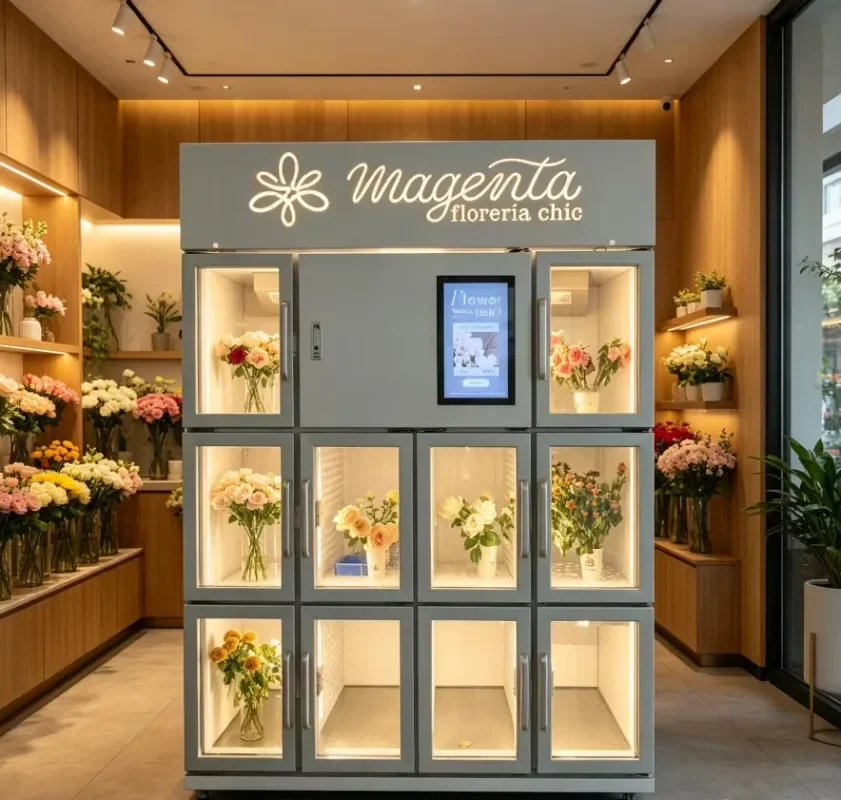 Fresh-Keeping  Customizable Flower Vending Machine  High Quality Fully Automatic 24H Self-Service Flower Vending Machine