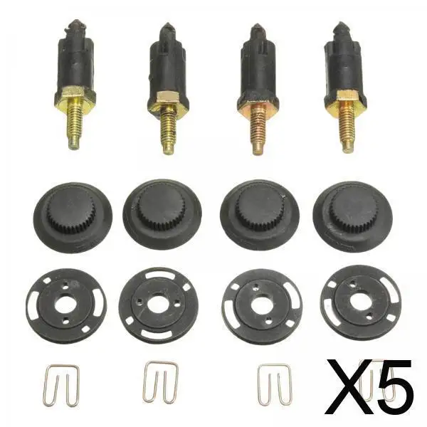 Juego de tornillos de Clips de cubierta de motor 013711 0137F6 Kit de sujeción de coche negro para Peugeot 307 406 Citroen C4 C5