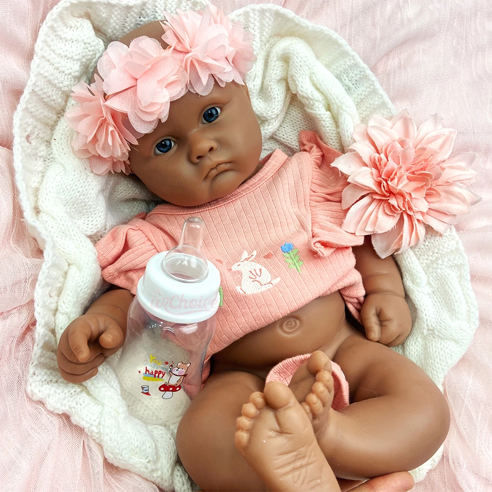 

45 см силиконовая кукла Reborn для маленьких девочек, реалистичная пустая прочная терапевтическая моющаяся кукла для новорожденных для пожилых людей, коллекционные предметы