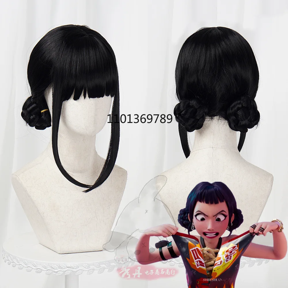 키즈 루미 미라 조이 코스프레 가발 KPOP 악마 사냥꾼 코스프레 KPOP Huntrix 내열성 합성 머리 애니메이션 가발 + 가발캡 키드