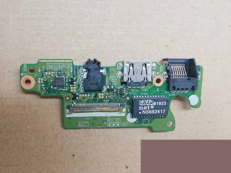 18B96-1 Original  FOR DELL Vostro 5490 5590 USB Audio Card Reader Etherner I/O Board With Cable CN-06KM8J 06KM8J Test Perfect