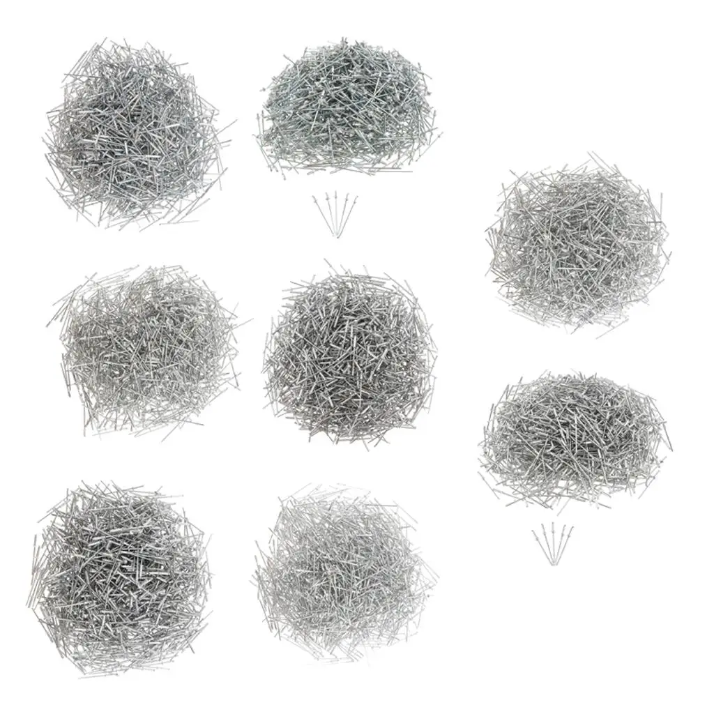 Aluminum Fastener Assortment Stainless Rivets Open End Rivet Tool Hardware for Clothes Furniture and Outdoor Use