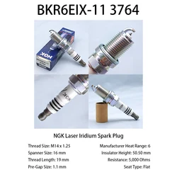 4pcs Original NGK IX Iridium Spark Plug BKR6EIX-11 3764