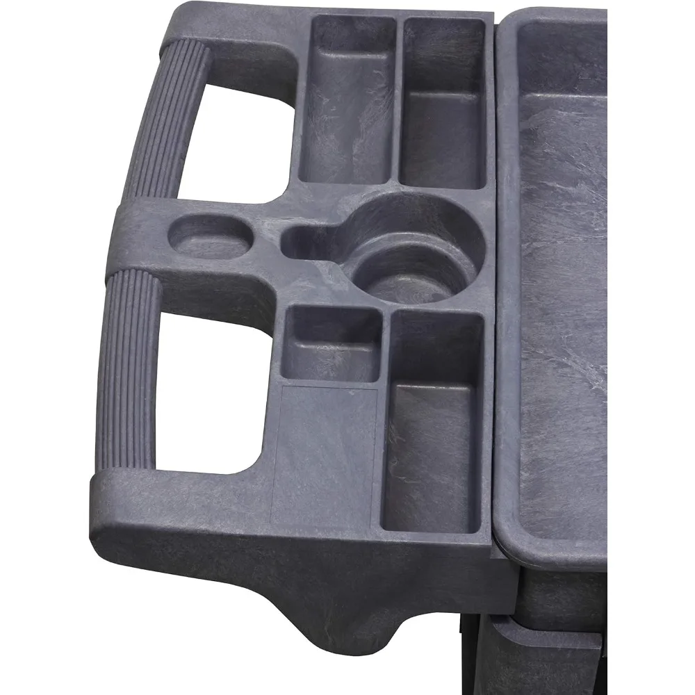 Carro utilitario resistente con capacidad de 500 libras, estantes de 40 x 17 pulgadas, ruedas de fácil rollo para una movilidad suave