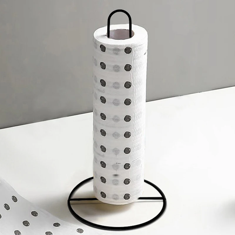 Iron Kitchen Roll Paper Towel Holder Bathroom Paper Towel Holder Dining Table Vertical Napkin Holder Kitchen Storage Rack