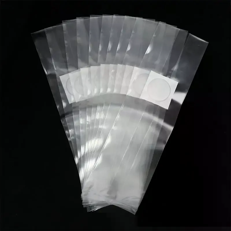 Mushroom Cultivation Bag 10Pcs Transparent Grow Bags with Filter Patch Reliable for Edible Mushroom Planting