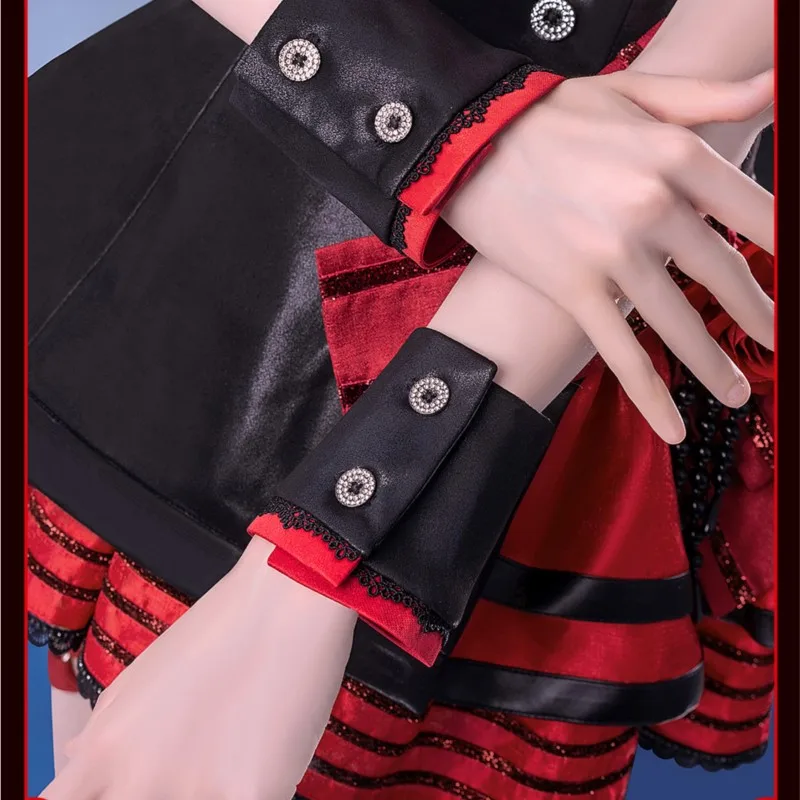 مشروع Sekai Pjsk لعب الأدوار حفلة معرض كوميدي لطيف زي رائجة البيع لوليتا الأحمر زي الهالوين التأثيري عيد الميلاد