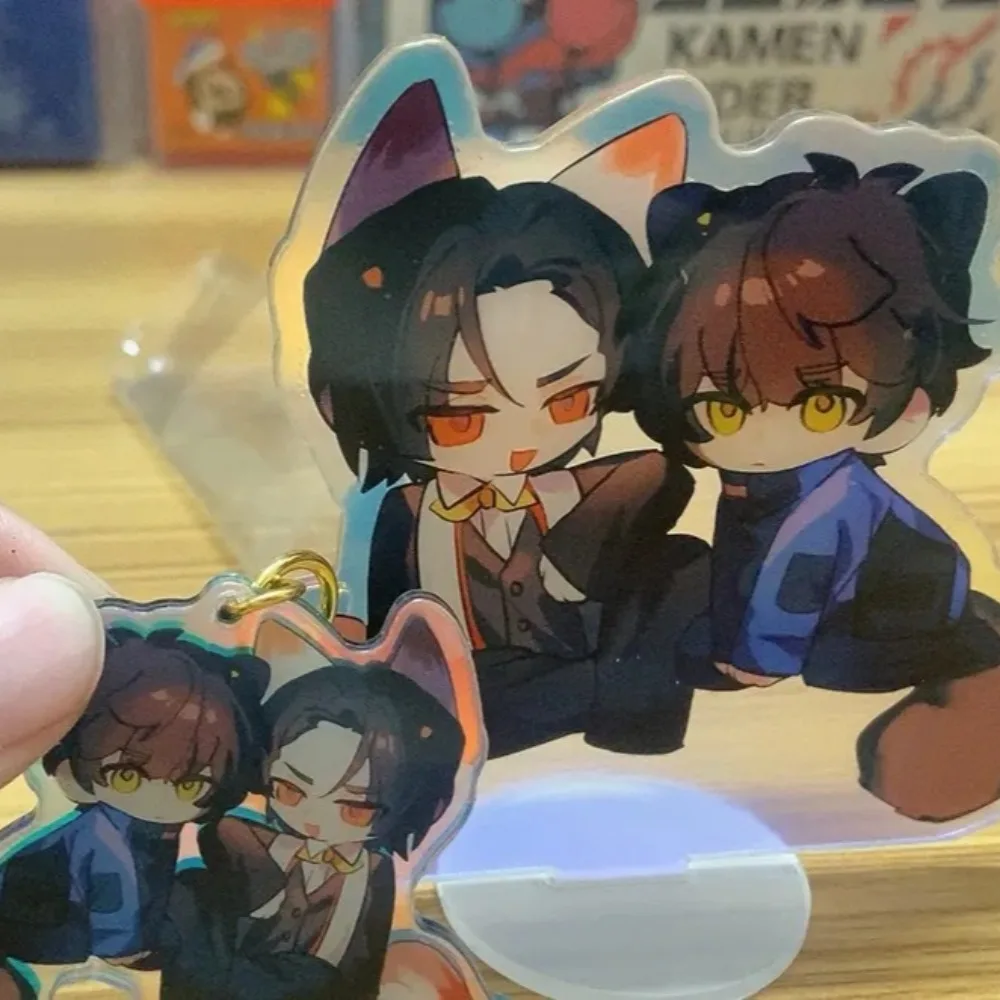 كامين رايدر الاكريليك حامل الشكل Ukiyo Ace Sakurai Keiwa أنيمي الطرفية لطيف الكرتون الليزر الملونة حلية مفتاح سلسلة 2 قطعة