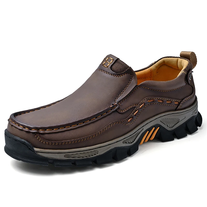 Slip On Mens Leather Shoes Loafers Oxfords Outdoor Casual Mocassin Homme Mocasines Hombre Big Size 48 49 50