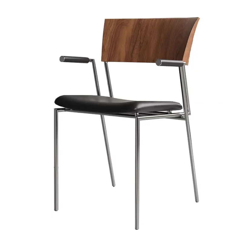 

Simple dining chair, retro casual Internet celebrity chair, study, dining bar, cafe, exhibition hall seat