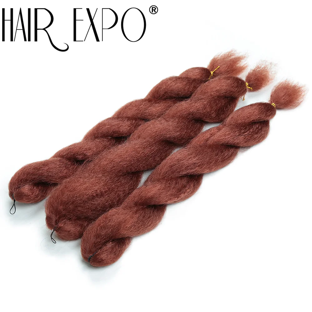 26 Zoll Vixen Crochet Bulk Hair Synthetische Jumbo Braids Flauschiges Yaki Glattes Crochet Haar Afro Kinky Curly Flechthaarverlängerung – Detail 12
