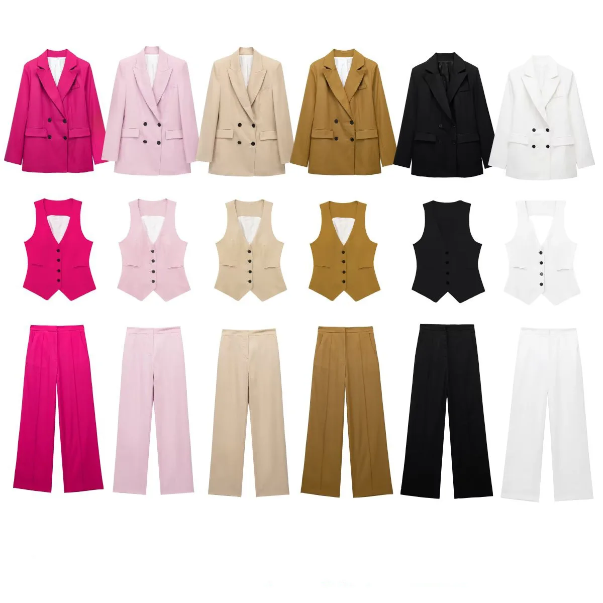 

Women's Suit Three-piece Temperament Vest Jacket Trousers Suit
