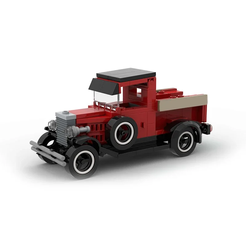 

173 шт. винтажный автомобиль-Fordes, модель пикапа (1929) MOC, модель DIY, строительные блоки-Gangster-Era, автомобиль