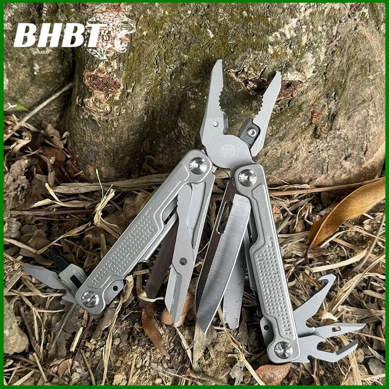 

BHBT Ark Tool Pliers Steel Handle Black Stone Washed Copper Gasket CNC Precision Carving Camping Home Emergency Equipment